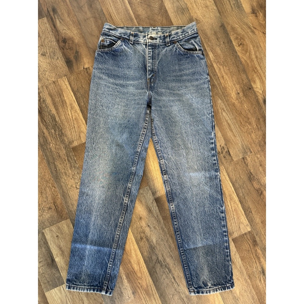 Vintage Levis White Label Jeans Womens 13 San Francisco Blue Pockets High Rise - Picture 2 of 14
